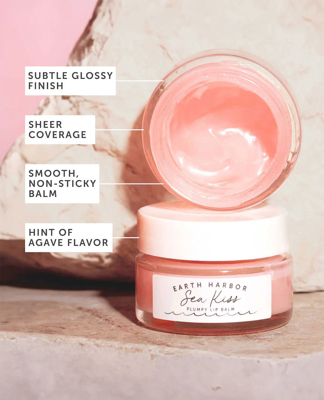 Earth Harbor Sea Kiss Lip Balm Infographic