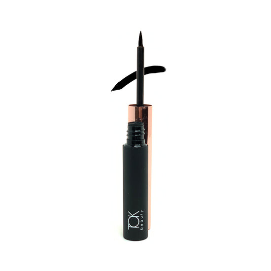 Vegan plant based black liquid eyeliner