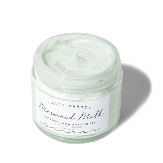 Earth Harbor A purely plant-derived, replenishing moisturizer that hydrates and balances skin while giving you a mermaid glow.