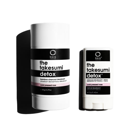 kaia naturals canada the takesumi detox charcoal deodorant + detox