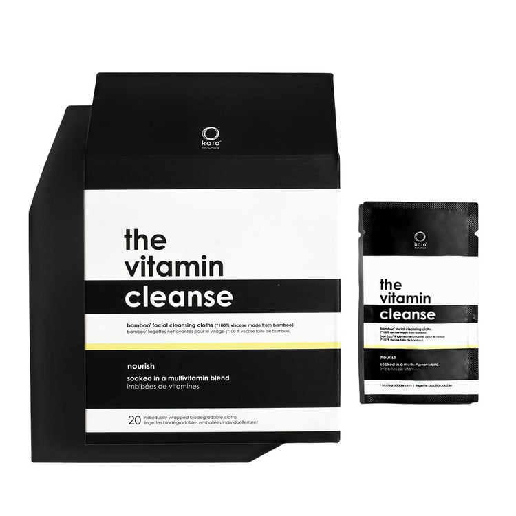 Kaia Naturals Canada the vitamin cleanse cleansing cloth